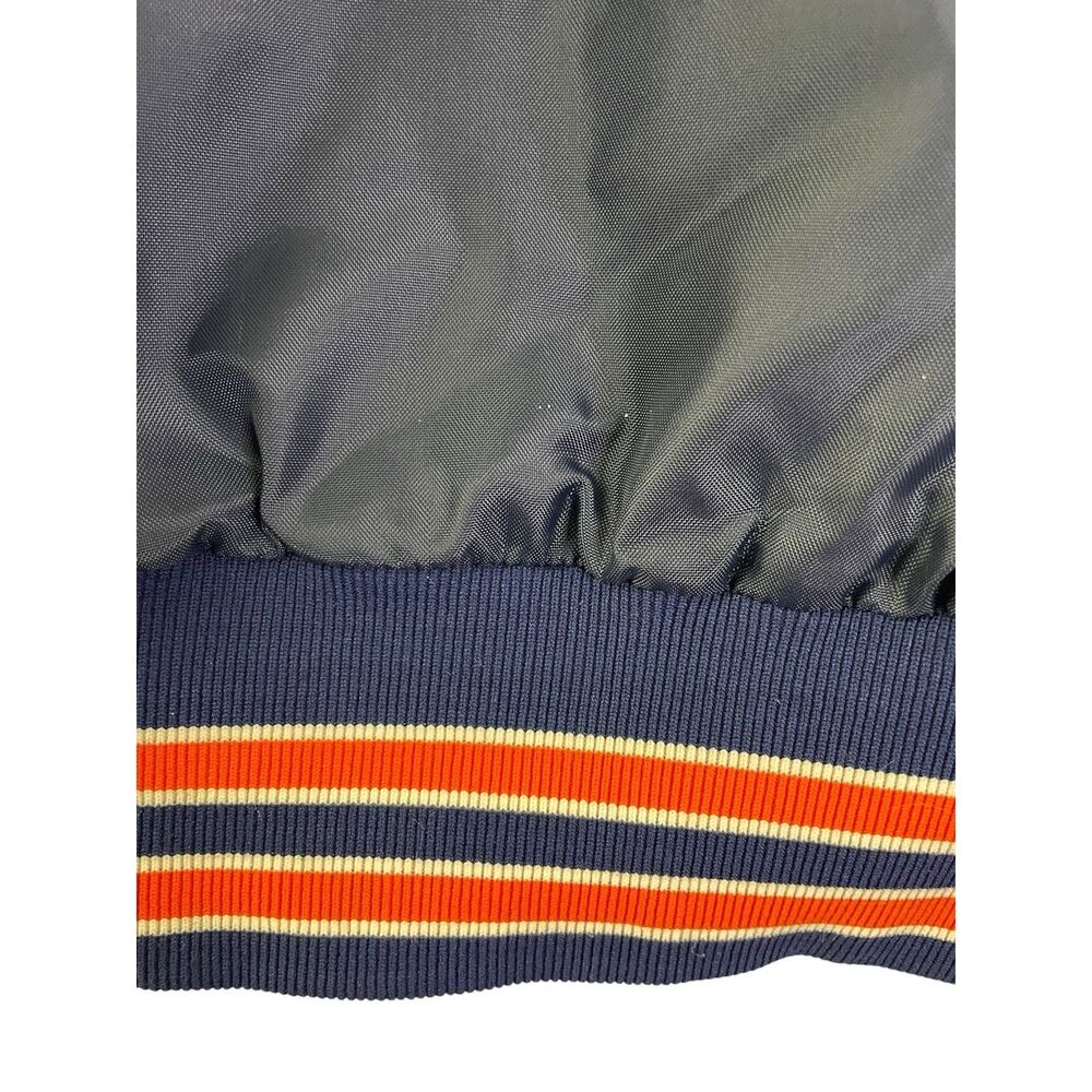 Vintage 80s Illinois Fighting Illini Jacket Full Zip Blue Youth L - U of I - USA - Picture 9 of 14